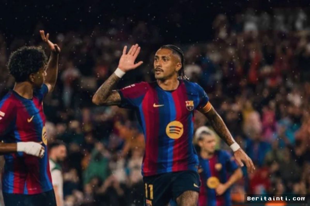 Raphinha Cetak Hattrick, Barcelona Hancurkan Racing Santander 7-2