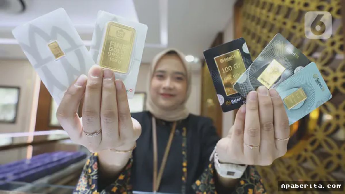 JAKARTA — Harga Emas Pegadaian Terkoreksi Tipis Namun Tetap Tinggi
