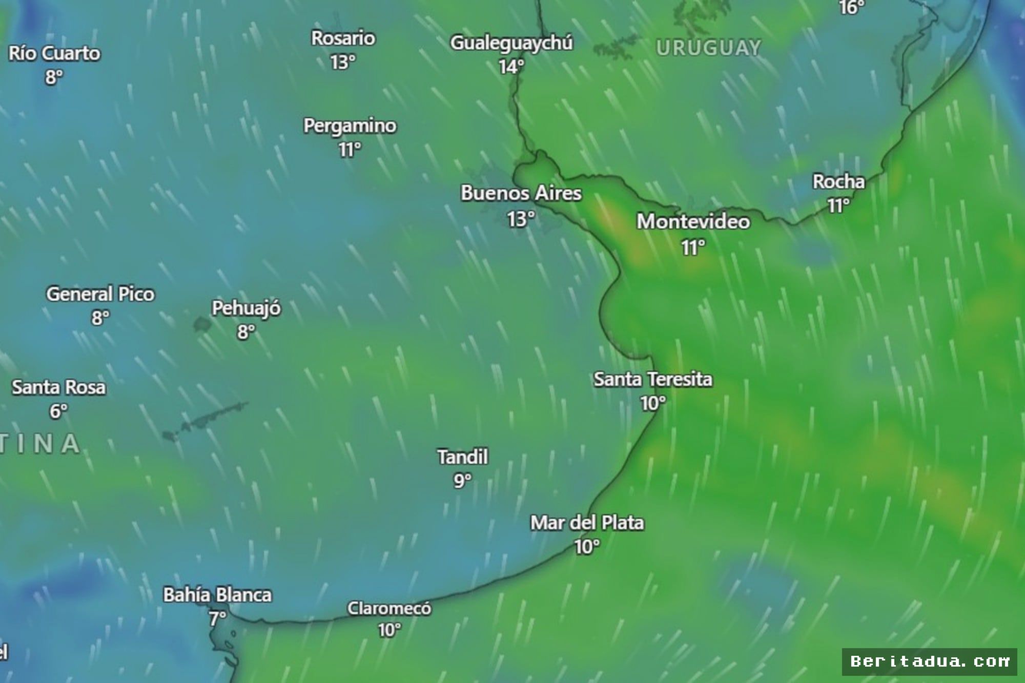 Buenos Aires Hadapi Anomali Suhu Hangat Sebelum Diterjang Hujan Badai