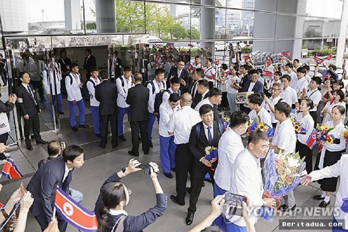 NAGOYA — Korea Utara Buka Kampanye Asian Games Lewat Sepak Bola Putri