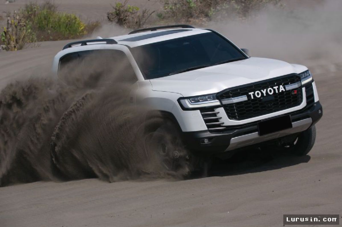 Toyota Tes Land Cruiser 300 Hybrid EV di Medan Ekstrem Gumuk Pasir