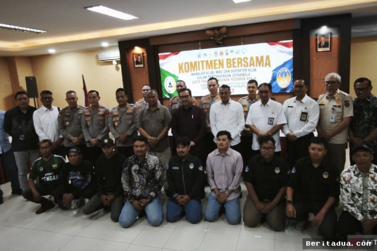 YOGYAKARTA — Suporter PSS dan PSIM Sepakat Jaga Perdamaian DIY