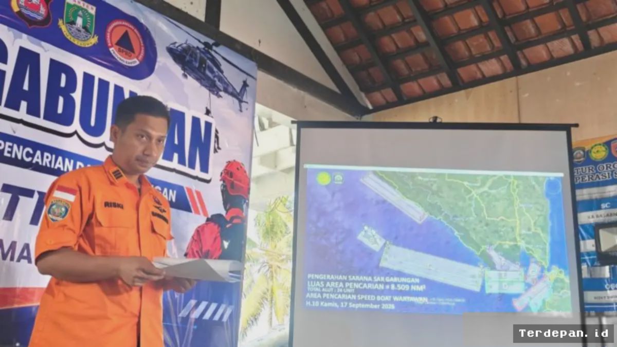 SELAT SUNDA — Tim SAR Perluas Area Pencarian Jurnalis Hilang