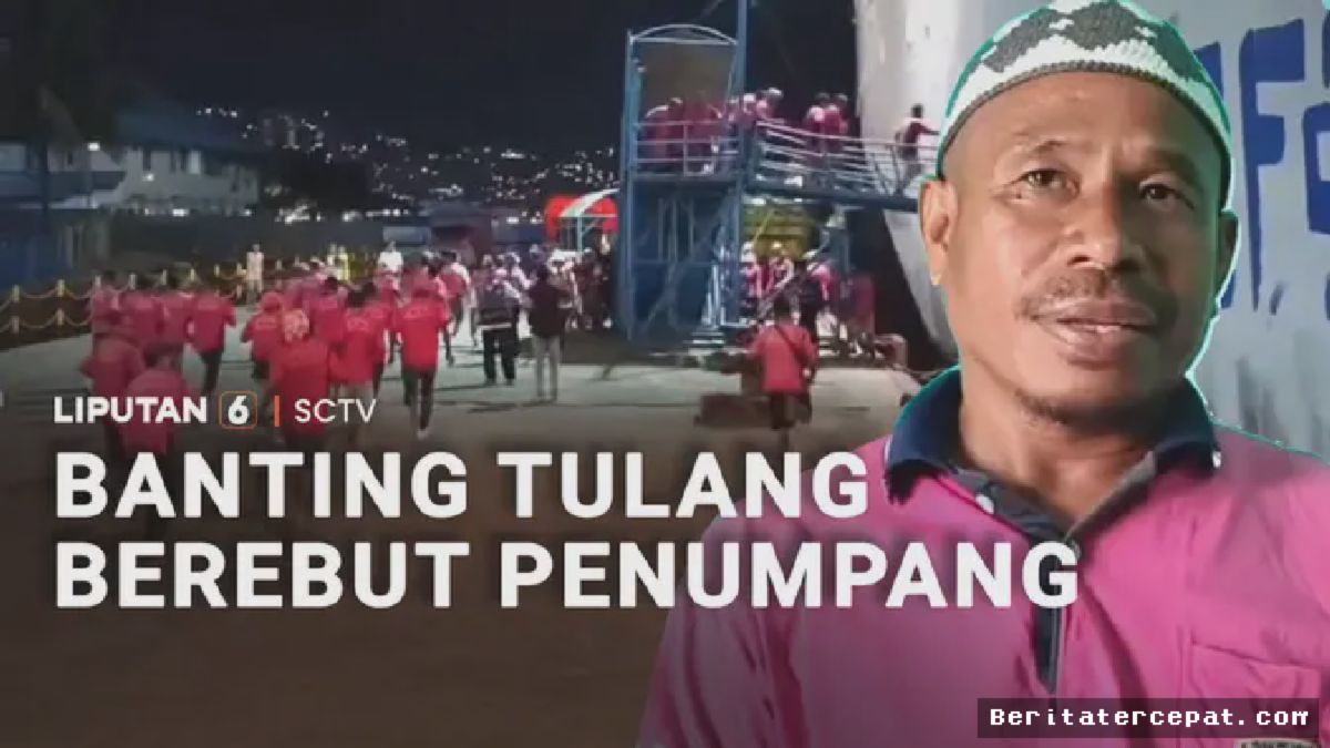 Porter Pelabuhan Ambon Bertaruh Nyawa Berebut Muatan Penumpang Kapal
