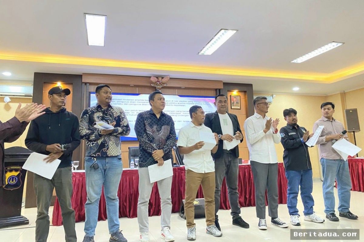 YOGYAKARTA — Suporter PSS dan PSIM Sepakat Jaga Kondusivitas Super League