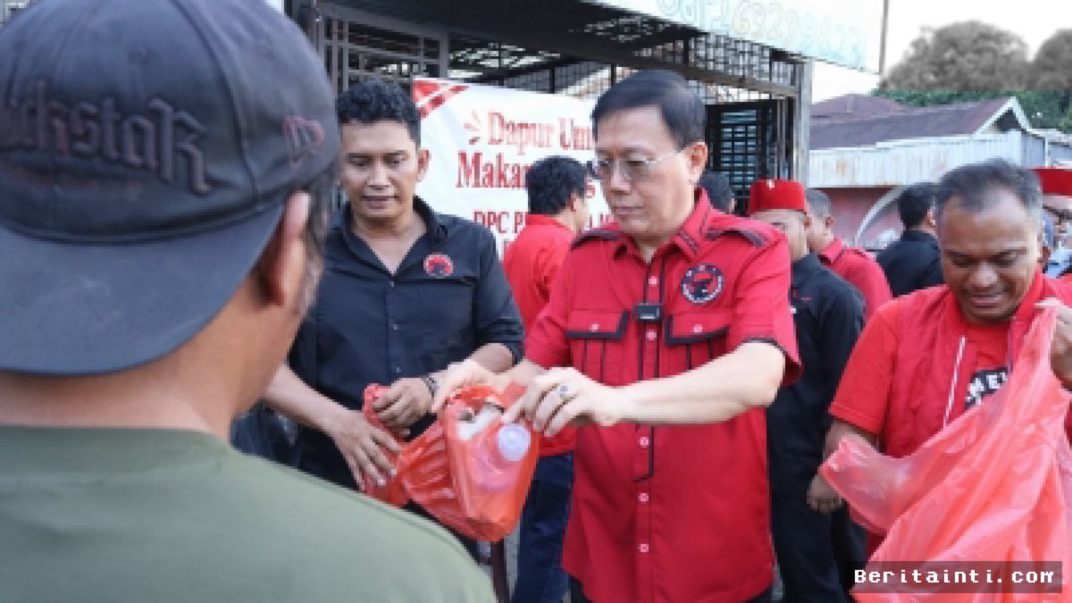 PDIP Medan Gelar Dapur Umum Perdana di Medan Barat