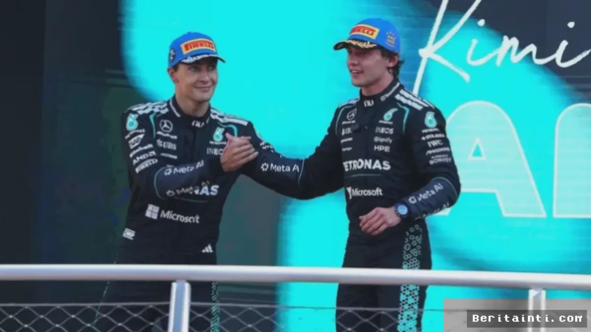 F1 Monza — George Russell Abaikan Cemoohan Tifosi Usai Podium