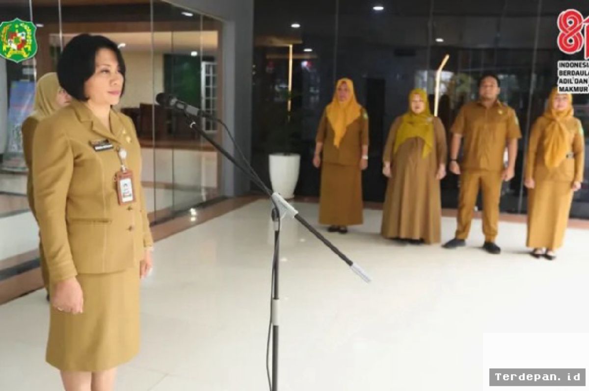 MEDAN — Plt Sekwan Erisda Hutasoit Minta ASN Tingkatkan Disiplin Kerja