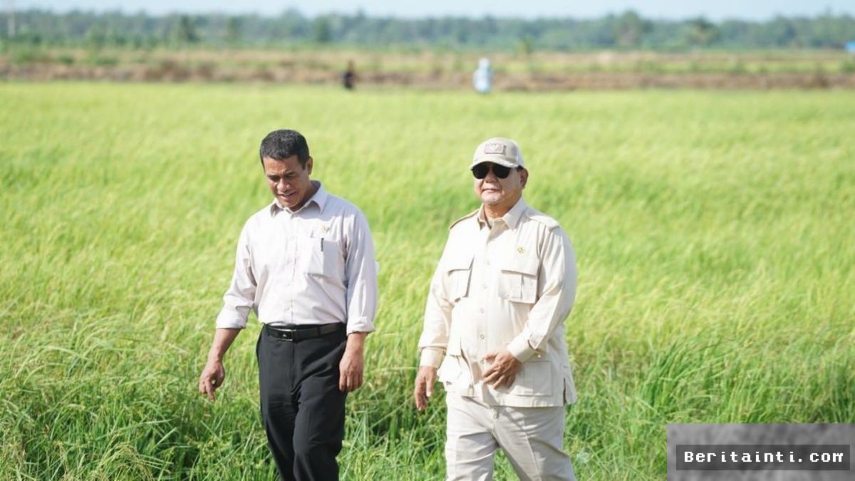 Prabowo Puji Mentan Amran Atas Capaian Swasembada Beras Nasional