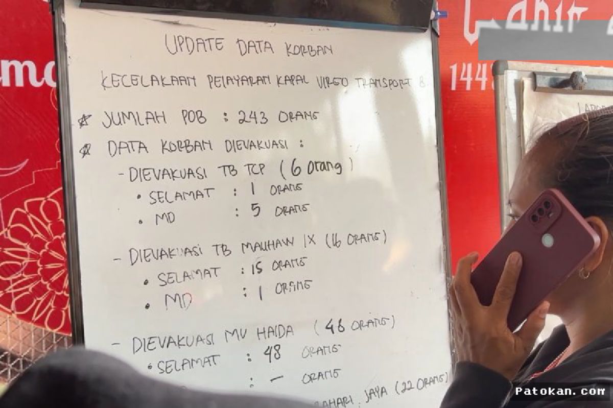 Basarnas Berhasil Evakuasi 113 Penumpang KMP Virgo Transport 8
