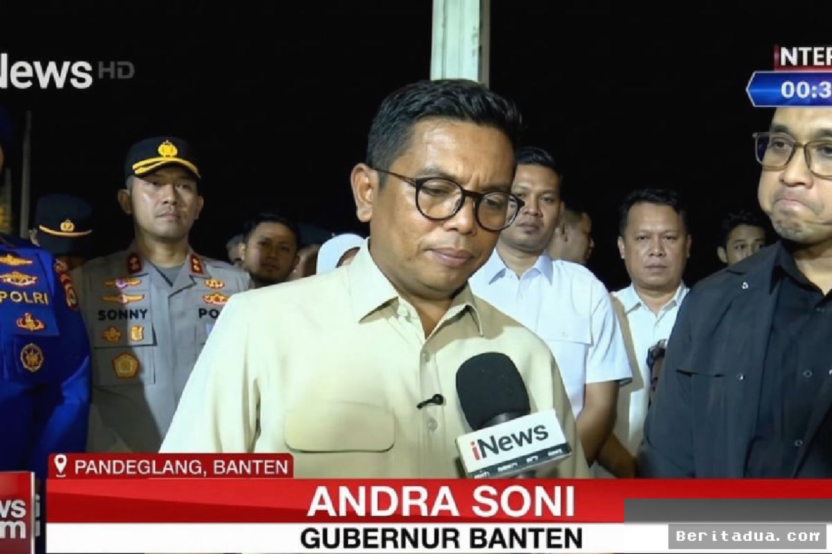 SERANG — Gubernur Andra Soni Ungkap Jejak Terakhir Lima Jurnalis Hilang