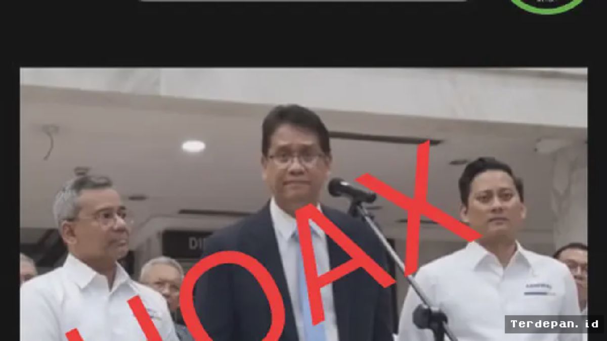 Jakarta — Video Hoaks Catut Purbaya Yudhi Sadewa Janjikan Bantuan Finansial