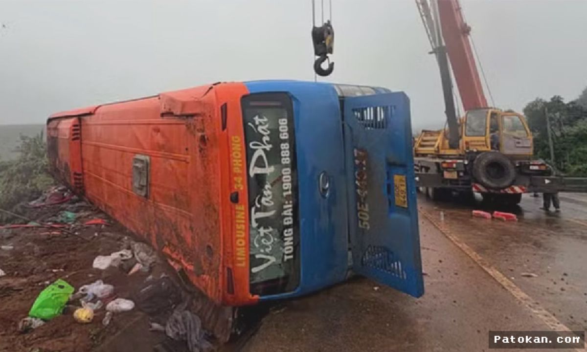 VIETNAM — Bus Malam Terguling di Dataran Tinggi, Satu Meninggal Dunia