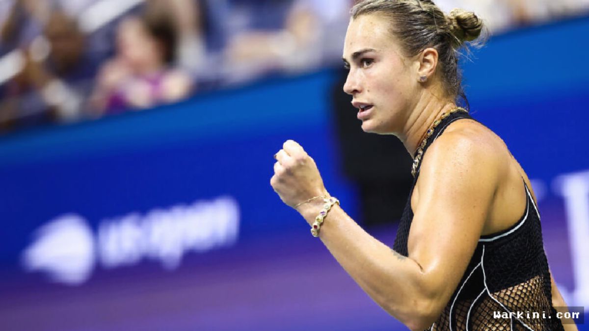 NEW YORK — Aryna Sabalenka Tembus Final US Open Usai Hancurkan Pegula