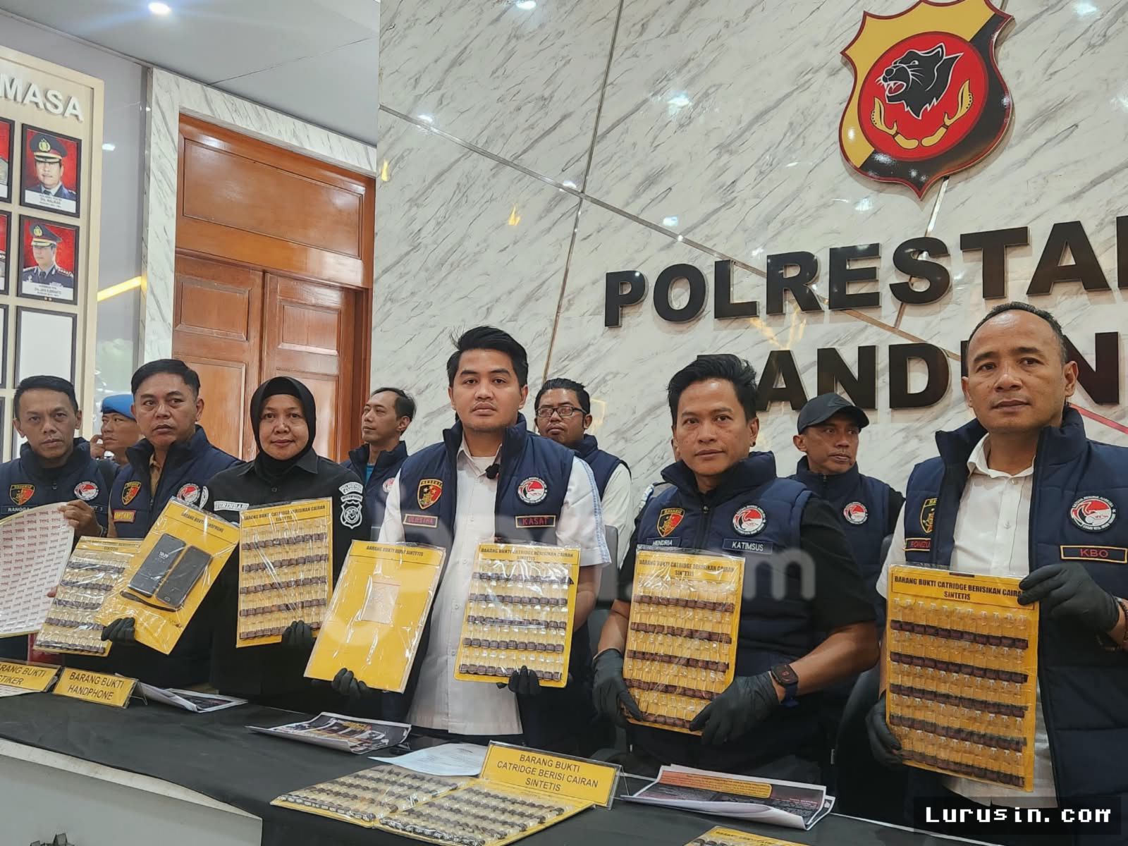 Polrestabes Bandung Bongkar Lab Gelap Narkotika Modus Liquid Vape