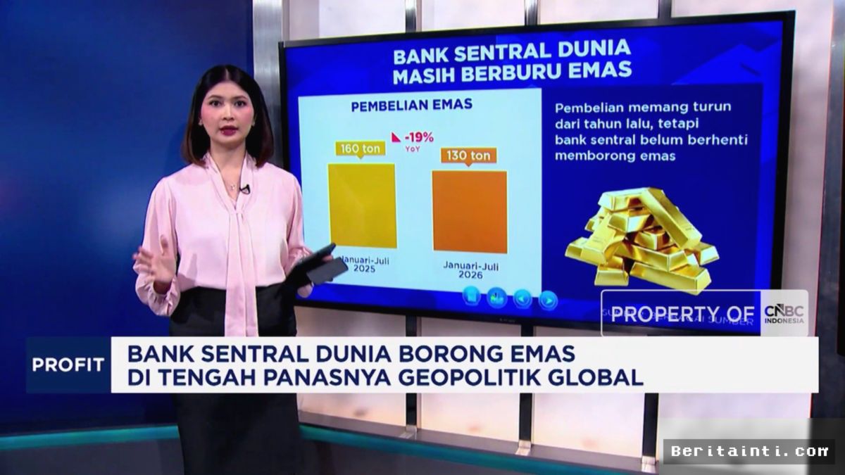 Bank Sentral Global Borong Ratusan Ton Emas Akibat Eskalasi Geopolitik