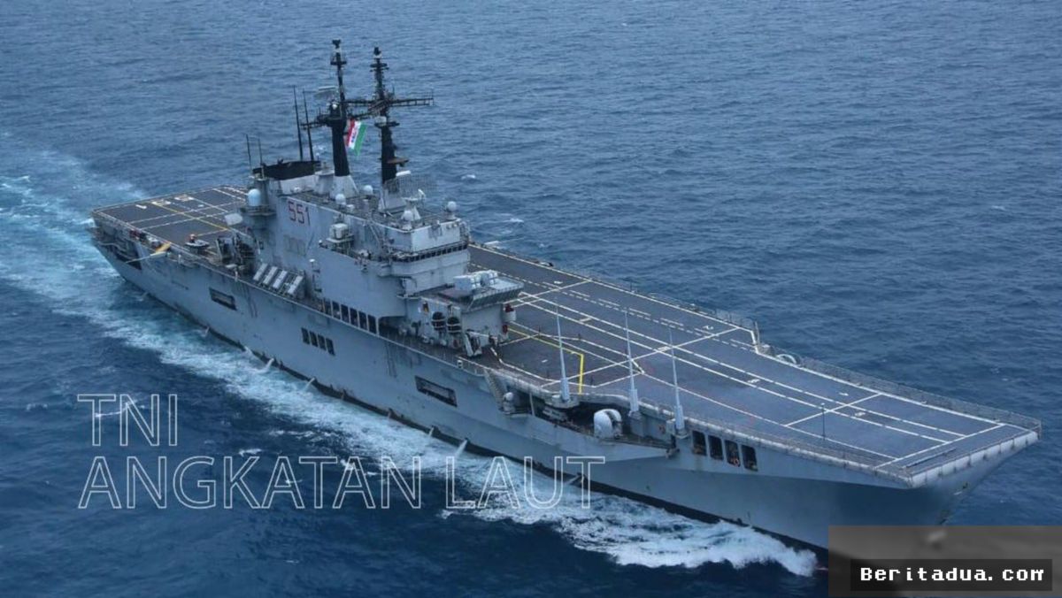 Kapal Induk Giuseppe Garibaldi Tiba, Berganti Nama KRI Sriwijaya