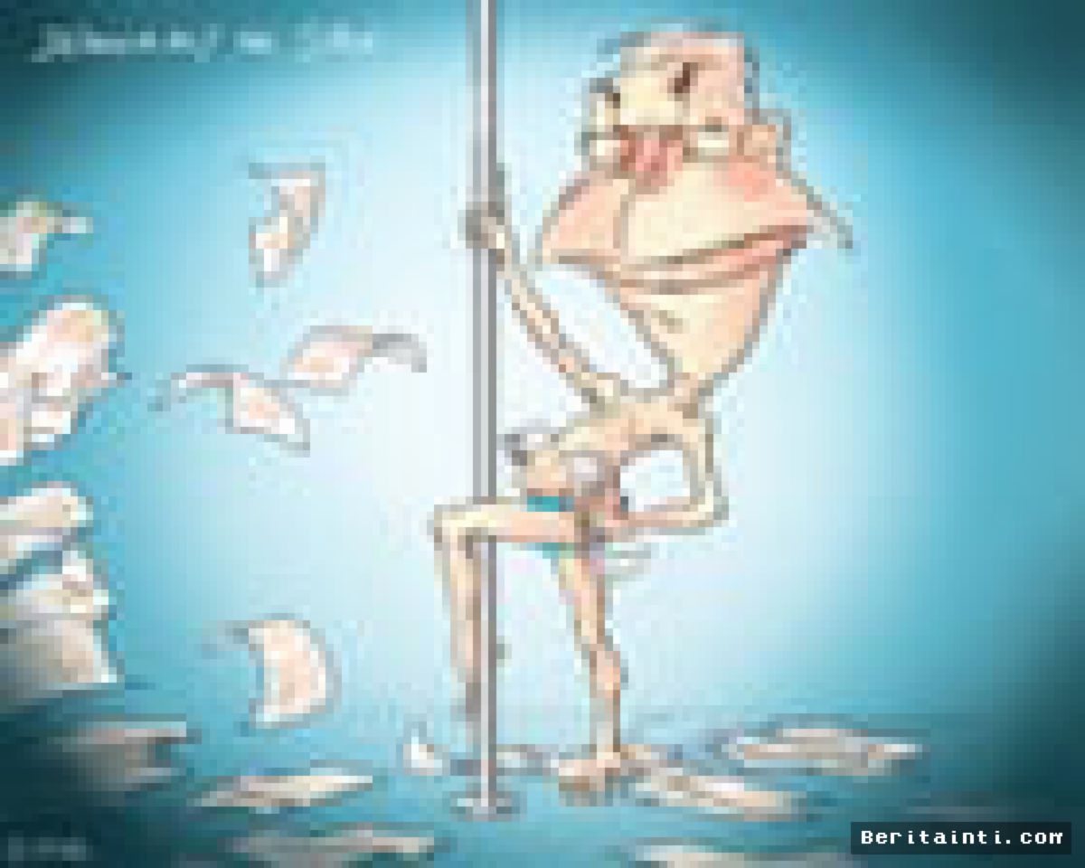 LONDON — Karikatur Media Inggris Sindir Penggalangan Dana Nigel Farage