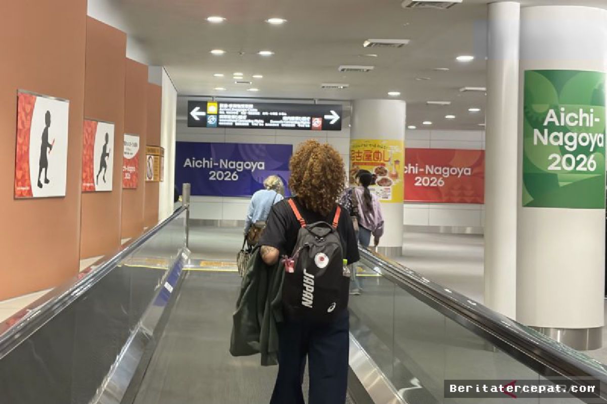 NAGOYA — Bandara Chubu Centrair Semarak Sambut Kontingen Asian Games 2026