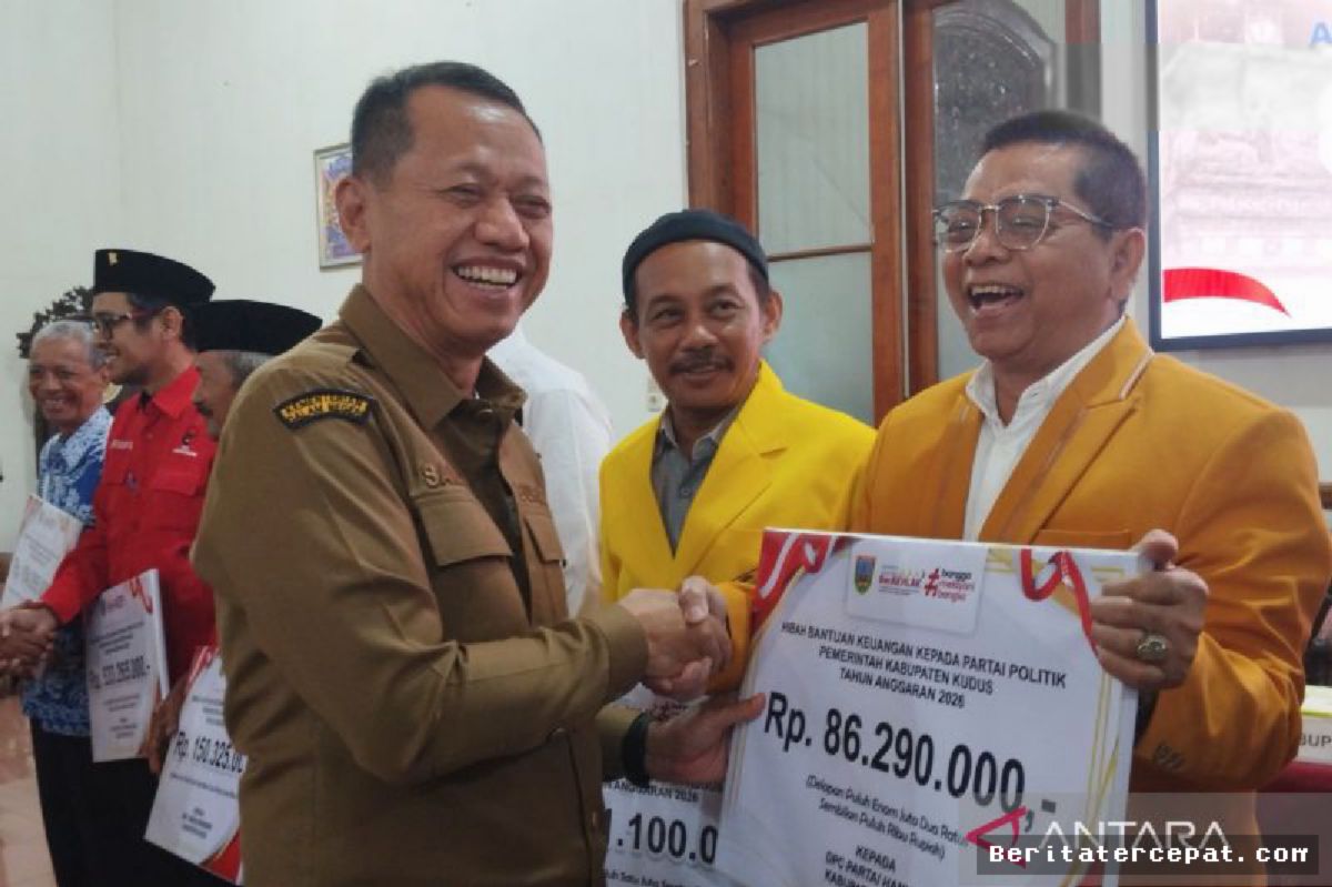 Pemkab Kudus Salurkan Dana Bantuan Politik Rp2,57 Miliar untuk 10 Parpol