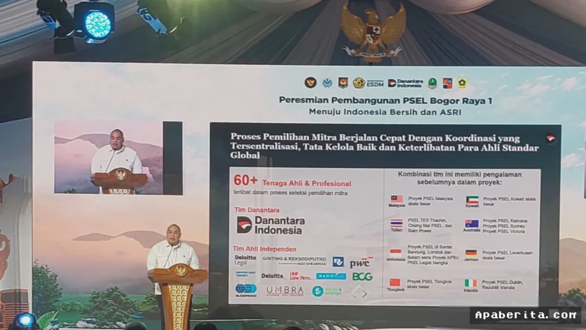 Danantara Bangun PSEL Bogor Raya Rp2,8 Triliun Pengolah Sampah