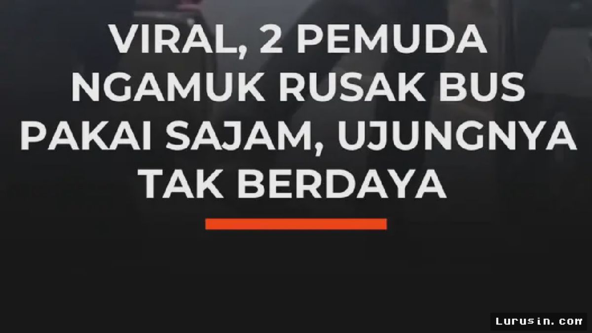 MEDAN — Polisi Bekuk Dua Pemuda Pengrusak Bus ALS Viral