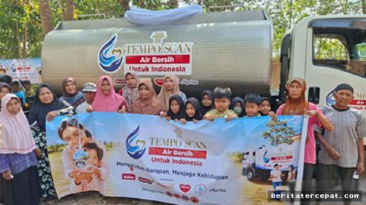 Tempo Scan Gelontorkan 640.000 Liter Air Bersih ke Jawa dan Sumatra