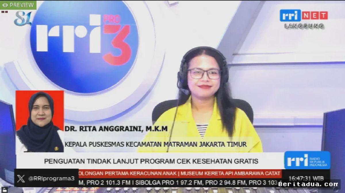 JAKARTA — Puskesmas Matraman Perkuat Pengawasan Pasien Cek Kesehatan Gratis