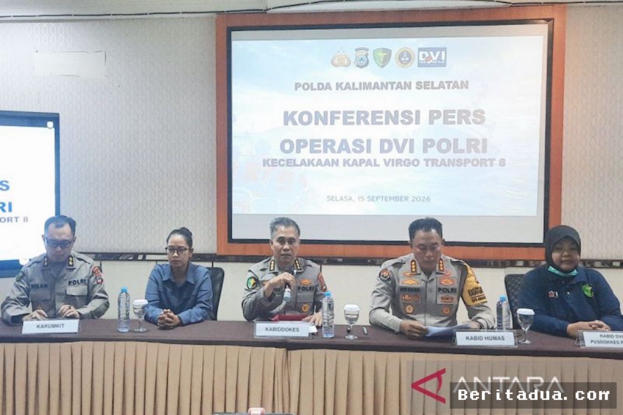 Banjarmasin — Tim DVI Identifikasi Enam Korban KM Virgo Transport 8