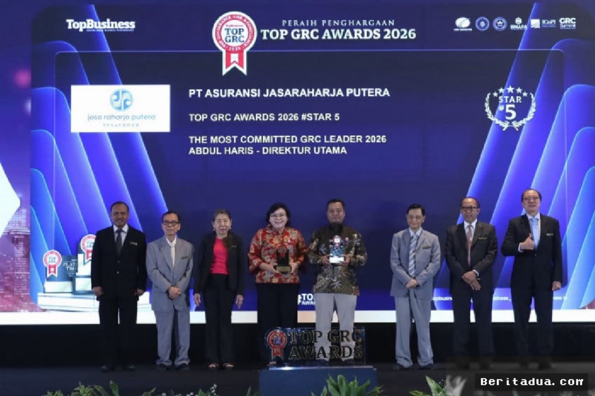 Jasaraharja Putera Sabet Predikat Bintang Lima TOP GRC Awards 2026