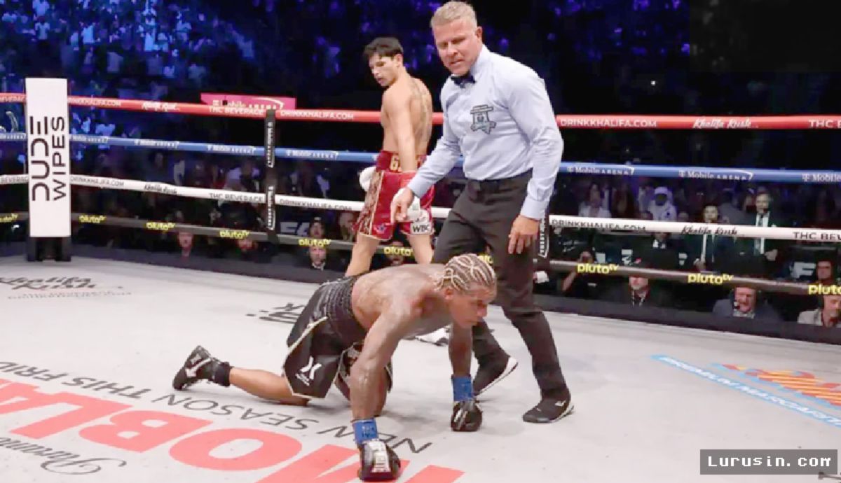 LAS VEGAS — Ryan Garcia Kanvaskan Conor Benn di Ronde Kedua