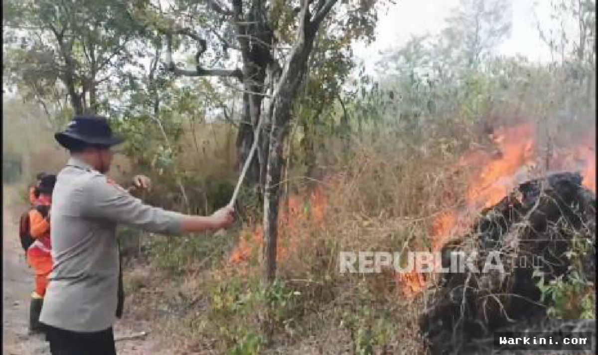 Angin Kencang Hambat Pemadaman Karhutla di Gunung Ciremai Kuningan