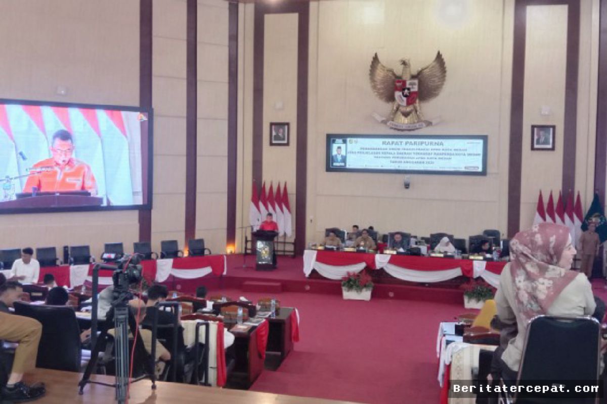 MEDAN — Sembilan Fraksi DPRD Setujui Pembahasan Perubahan APBD 2026