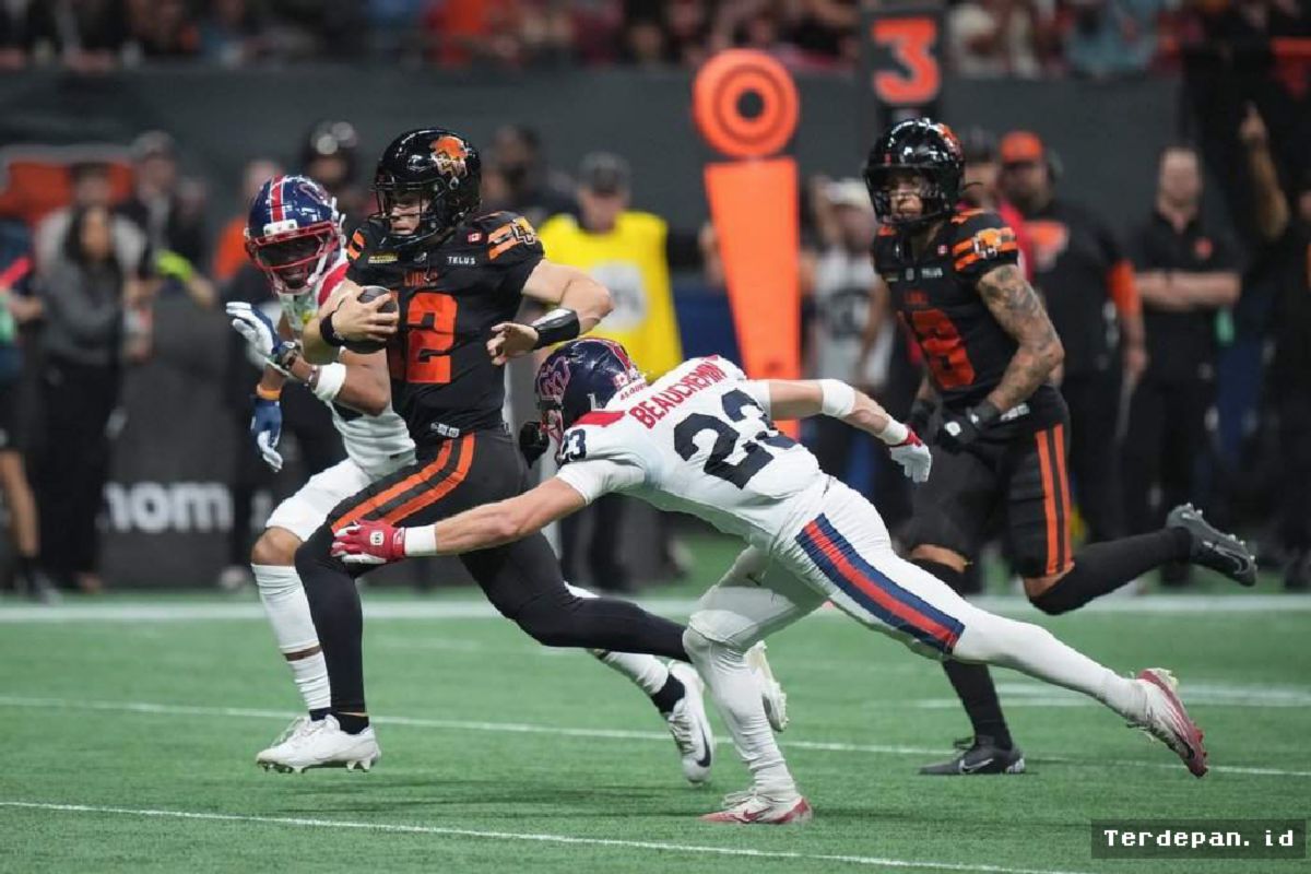 B.C. Lions Tumbangkan Montreal Alouettes 48-29 Lewat Tiga Touchdown Horvath