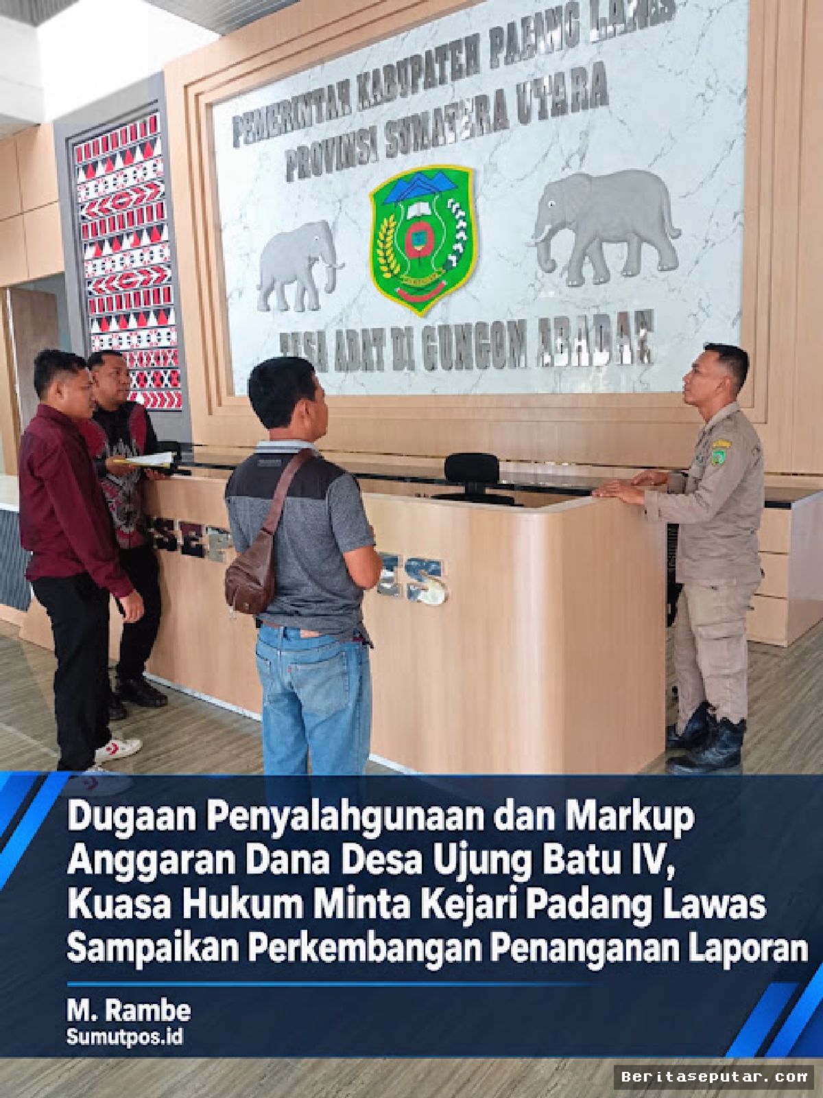Kuasa Hukum Minta Kejari Padang Lawas Jawab Laporan Dana Desa