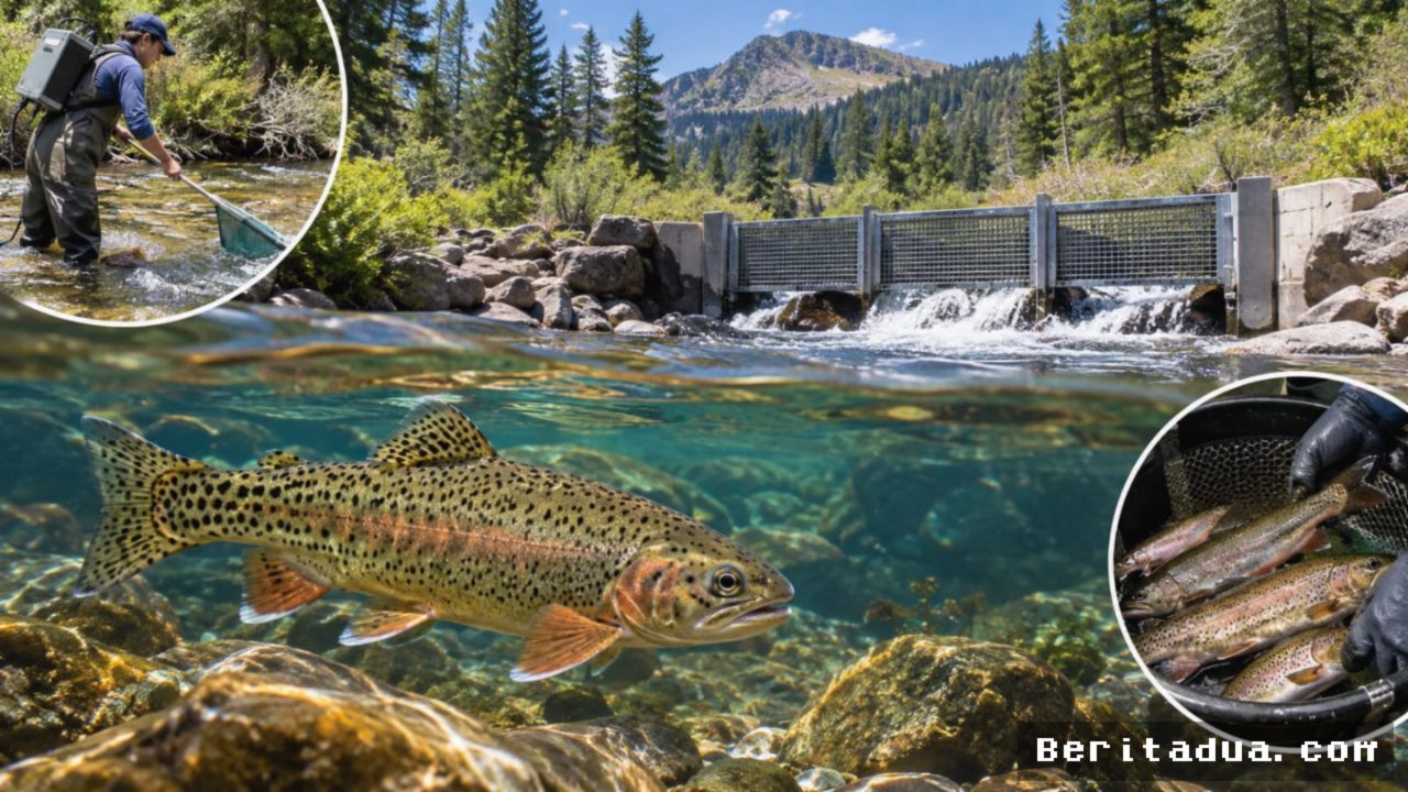 ARIZONA — Populasi Ikan Apache Trout Pulih Berkat Penghalang Alami Baru