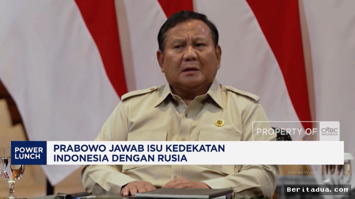 Prabowo Tegaskan Posisi Bebas Aktif Indonesia Terkait Isu Hubungan dengan Rusia