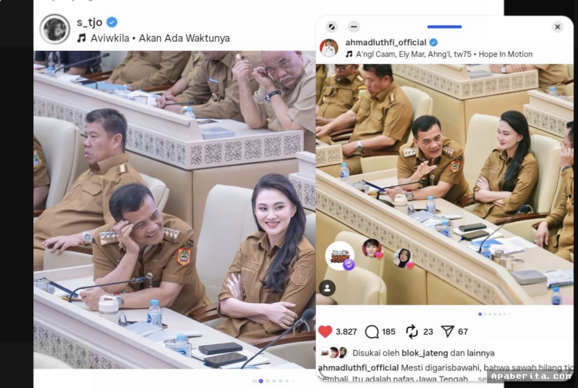 Ahmad Luthfi dan Sherly Tjoanda Pamer Momen Keakraban di Media Sosial