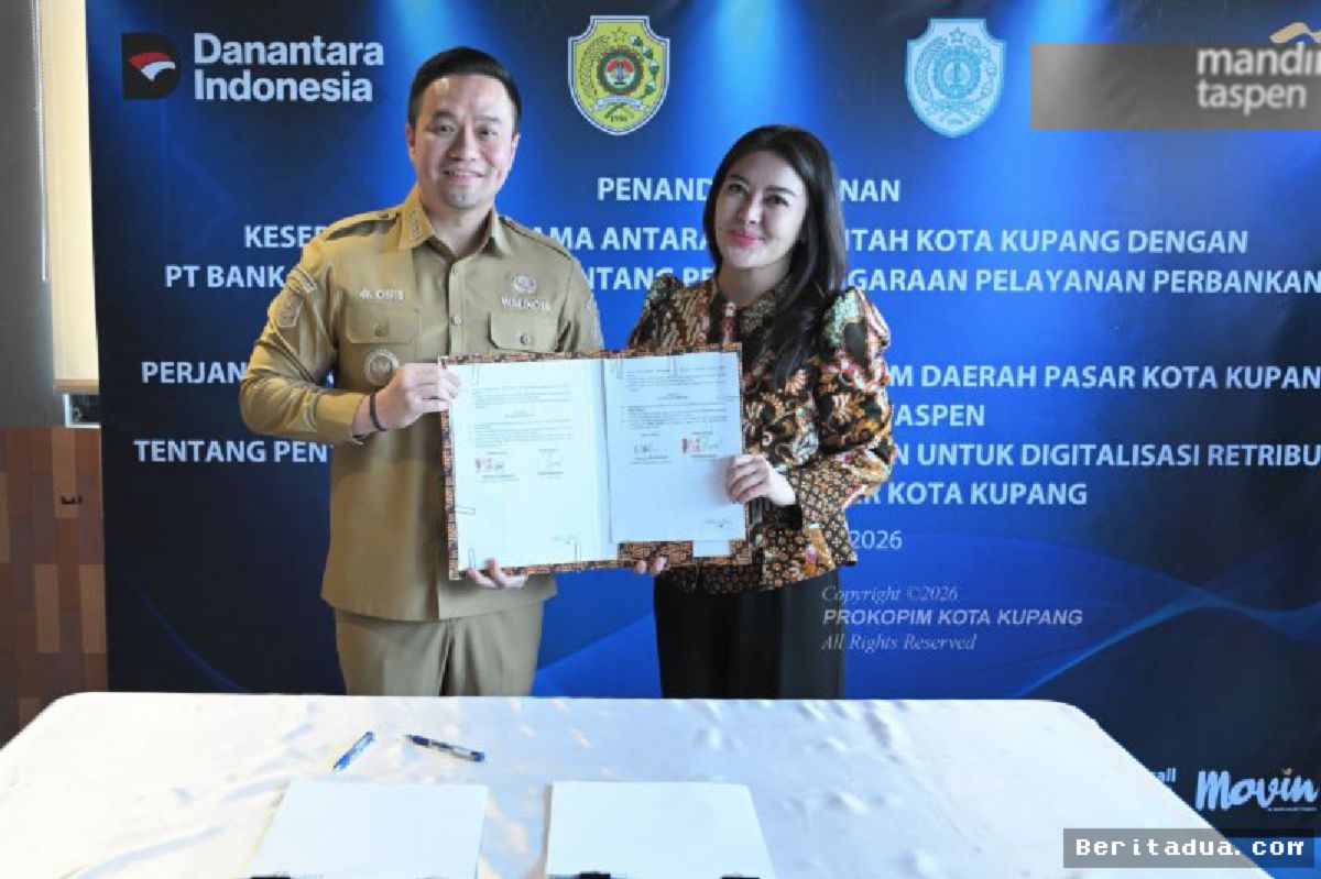 Pemkot Kupang Gandeng Bank Mandiri Taspen Digitalisasi Transaksi Pasar Tradisional