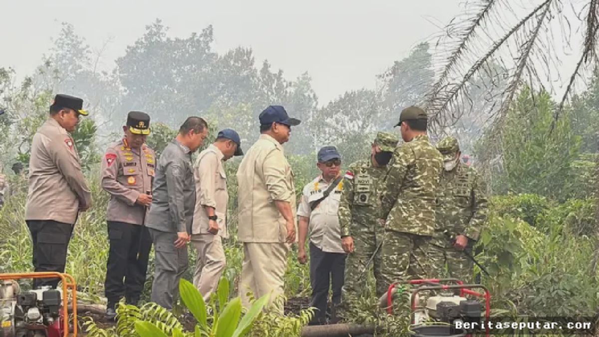 Prabowo Tinjau Karhutla Kalbar, Tegaskan Sanksi Tegas Pelaku Pembakaran