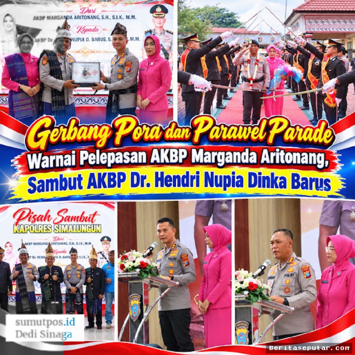 Polres Simalungun Gelar Pisah Sambut Kapolres Baru