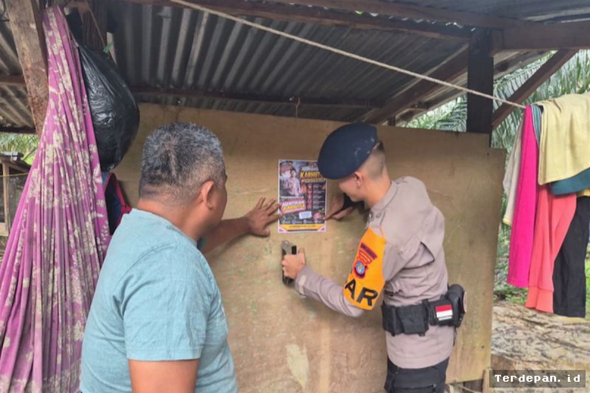 Sebatik — Brimob Polda Kaltara Gencarkan Patroli Karhutla di Perbatasan