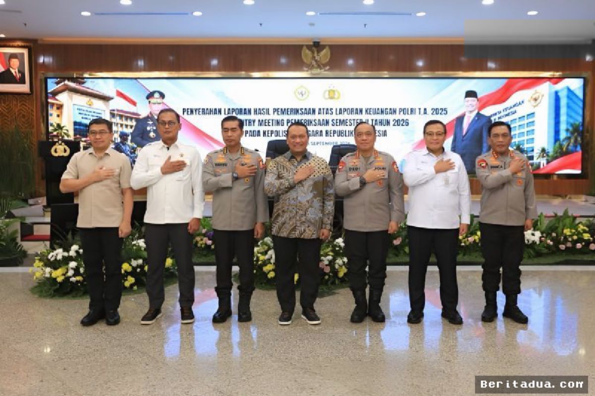 JAKARTA — Polri Raih Opini WTP Ke-13 Berturut-turut Dari BPK RI