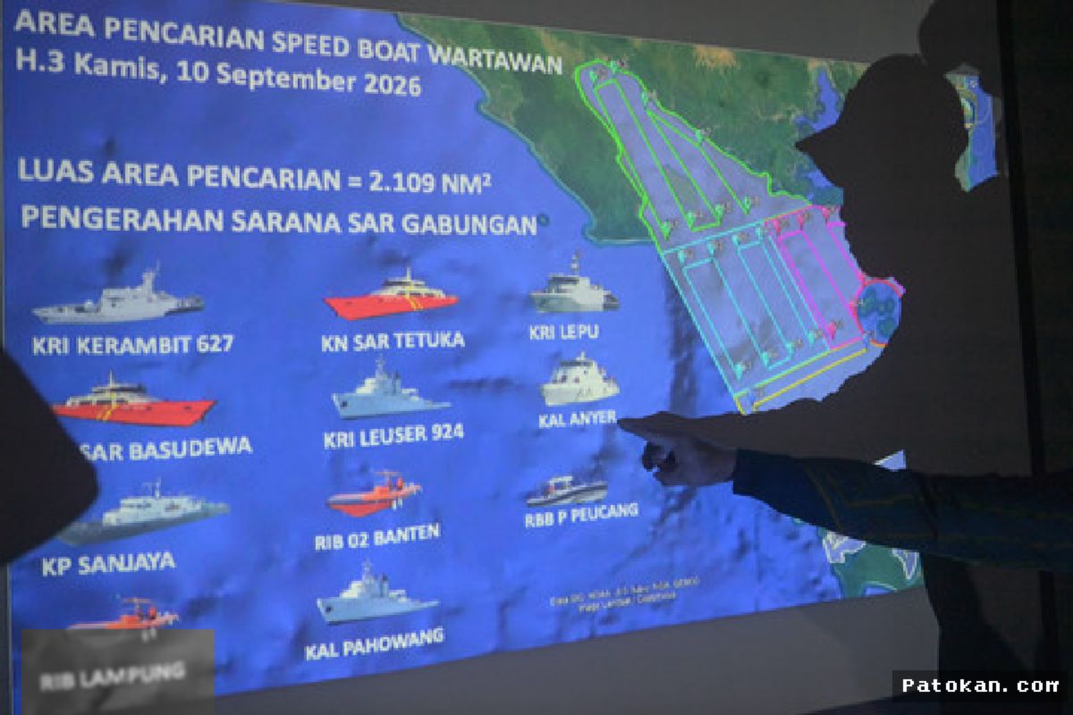 Tim SAR Perluas Pencarian Lima Jurnalis Hilang di Selat Sunda