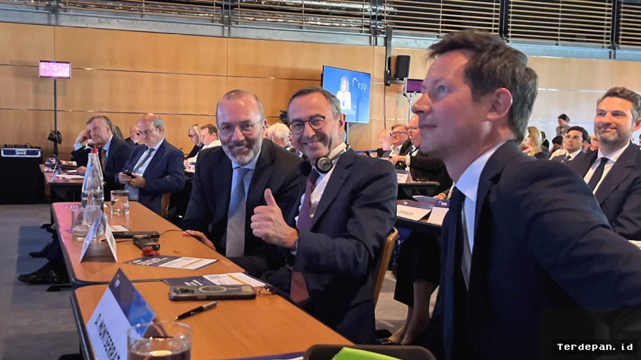 Manfred Weber Dukung Kandidatur Bruno Retailleau di Asumsi PPE Toulouse