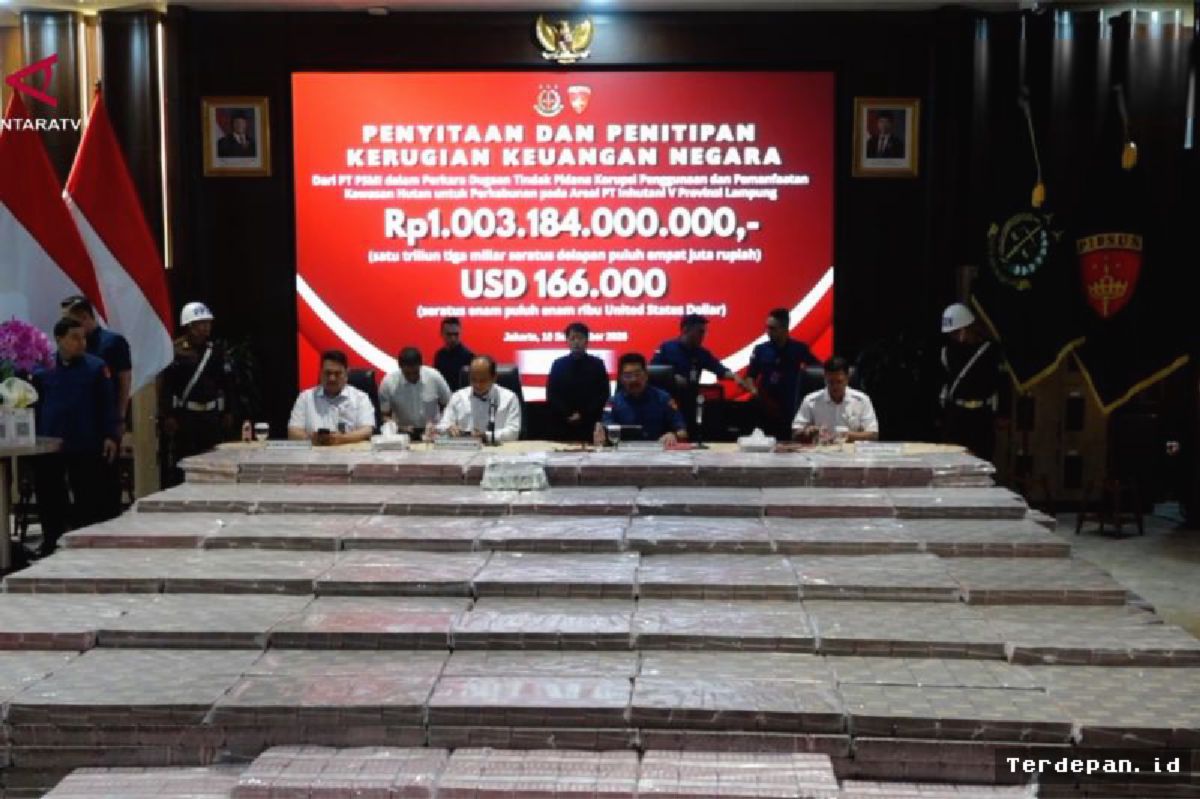 Kejagung Sita Rp1 Triliun Terkait Korupsi Kawasan Hutan Lampung