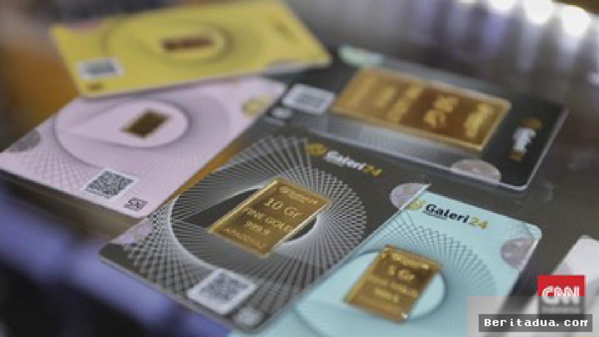 JAKARTA — Harga Emas Antam Naik Jadi Rp2,593 Juta per Gram
