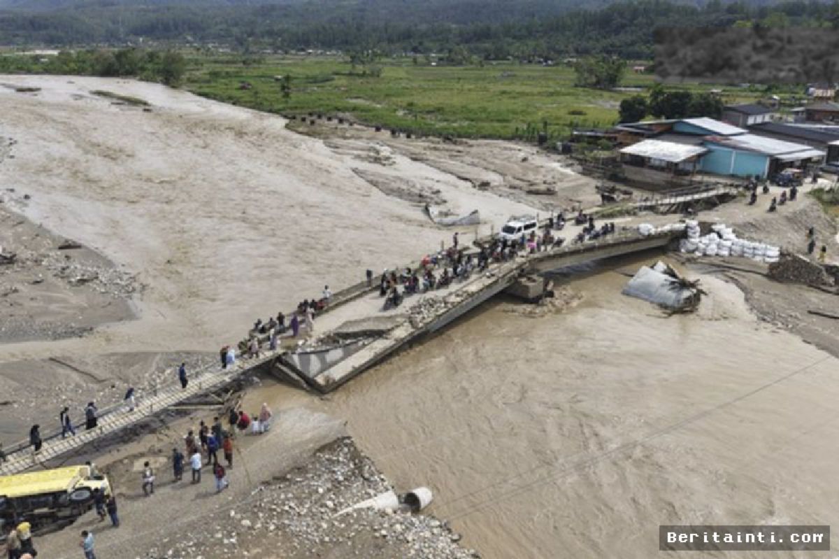 Kementerian PU Tangani Jembatan Aih Bobo Pasca-Banjir di Gayo Lues
