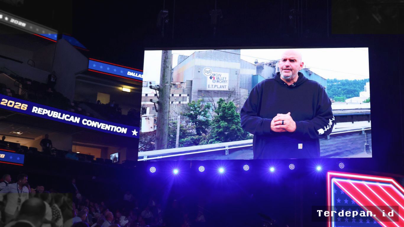 Senator Demokrat John Fetterman Buat Kejutan di Konvensi Partai Republik
