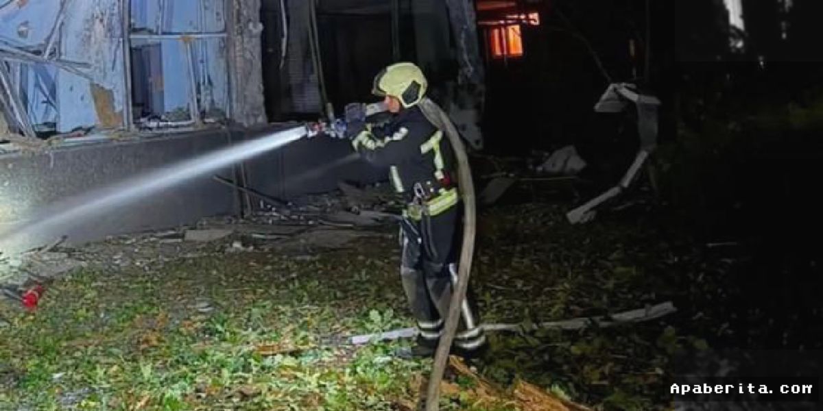 KIEV — Serangan Udara Malam Rusia Melukai 12 Warga Ukraina